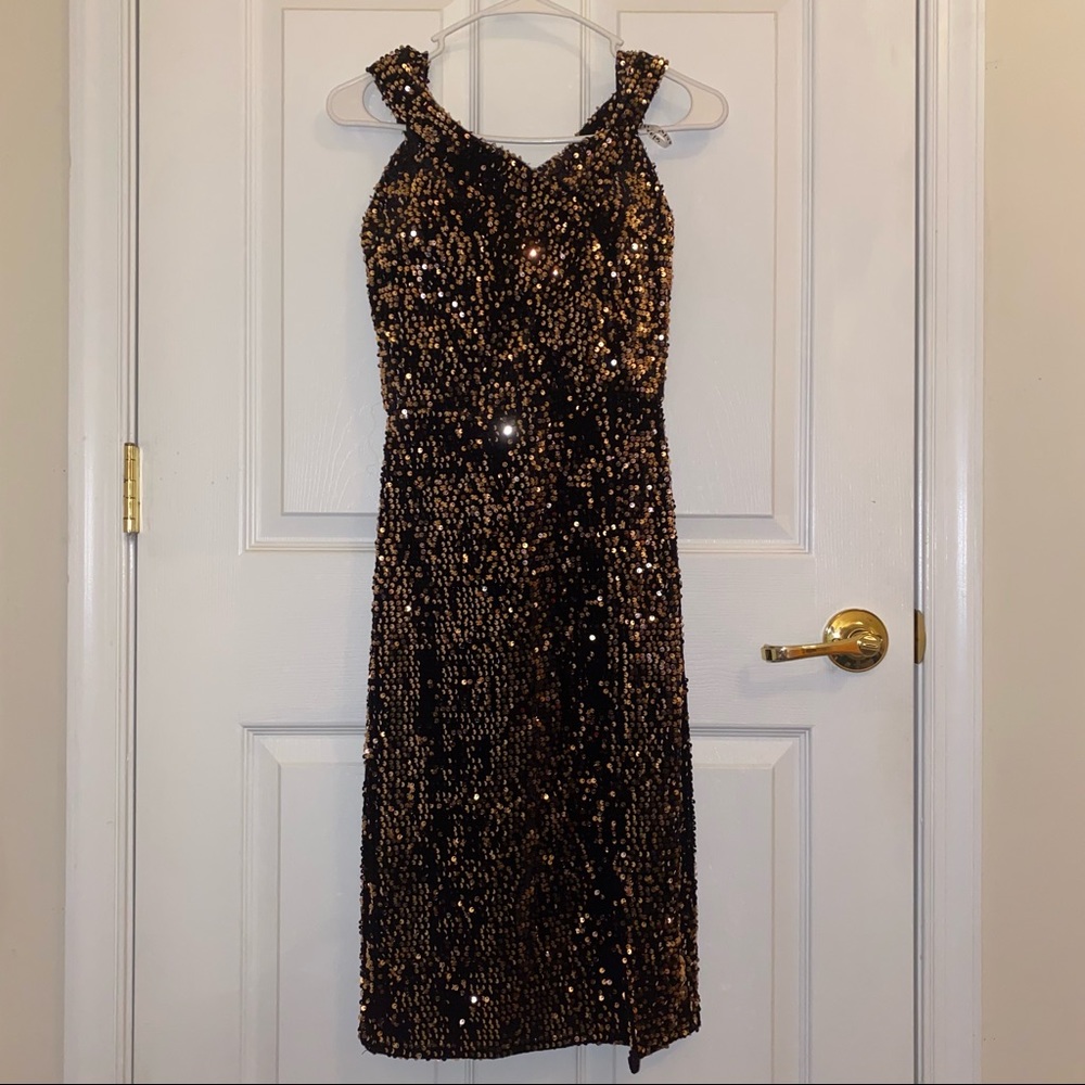 Sequin Midi Dress